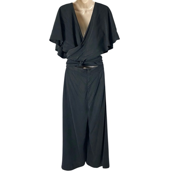 VETTA Cape Jumpsuit Wide Leg Pants Wrap Top Convertible New Capsule - Picture 11 of 17